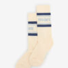 Chaussettes mi-mollet rayées sportives pour femme
