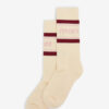 Chaussettes mi-mollet rayées sportives pour femme