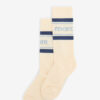 Chaussettes mi-mollet rayées sportives pour femme