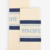 Chaussettes mi-mollet rayées sportives pour femme