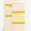 Chaussettes mi-mollet rayées sportives pour femme