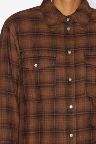 Chemise en coton à carreaux Yalisa