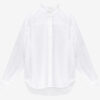 Chemise en coton à col volanté Chemise en coton à col volanté