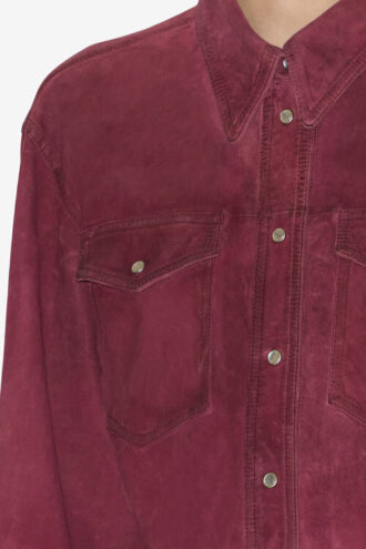Chemise en cuir suédé Danisia