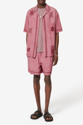 Chemise en gaze de coton brodée Zekim