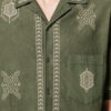 Chemise en gaze de coton brodée Zekim Chemise en gaze de coton brodée Zekim