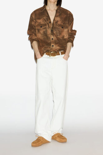 Chemise en simili cuir Kadrian