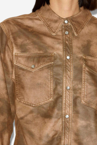 Chemise en simili cuir Karima