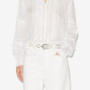 Chemise en voile de coton ajouré Valda Chemise en voile de coton ajouré Valda