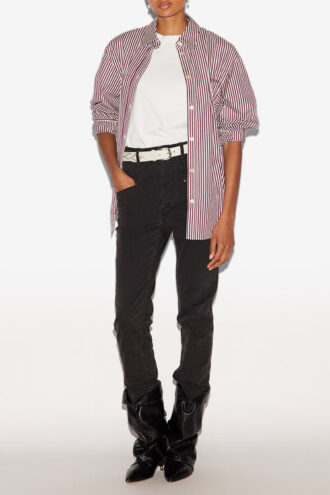 Chemise Fabriza en soie mélangée à rayures