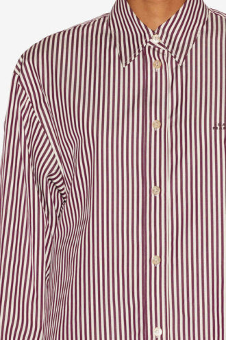 Chemise Fabriza en soie mélangée à rayures