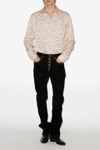 Chemise fluide à pois Nathan