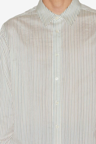 Chemise Nathan en coton et soie rayée