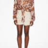 Chemise Nathy en voile de coton imprimé nouée Chemise Nathy en voile de coton imprimé nouée