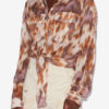 Chemise Nathy en voile de coton imprimé nouée Chemise Nathy en voile de coton imprimé nouée