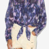 Chemise Nathy en voile de coton imprimé nouée Chemise Nathy en voile de coton imprimé nouée