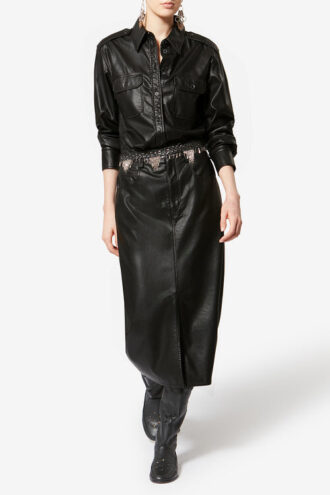 Chemise Noee en simili cuir fin et souple