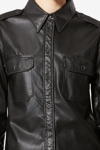 Chemise Noee en simili cuir fin et souple