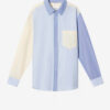 Chemise Oxford en coton patchwork Nathael Chemise Oxford en coton patchwork Nathael