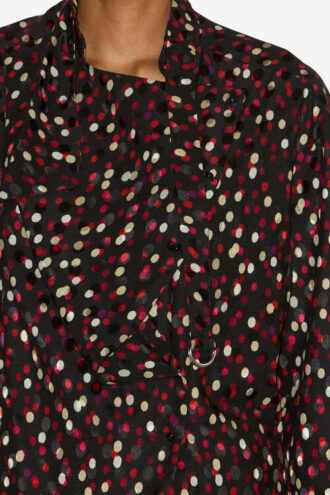 Chemisier Emmy en soie à imprimé pois Chemisier Emmy en soie à imprimé pois