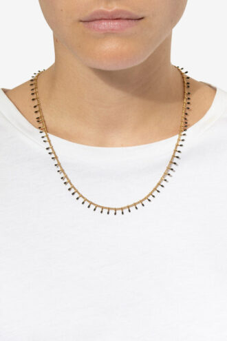 Collier à chaîne en laiton doré Casablanca