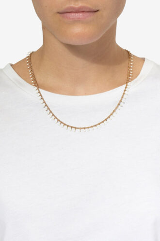Collier à chaîne en laiton doré Casablanca