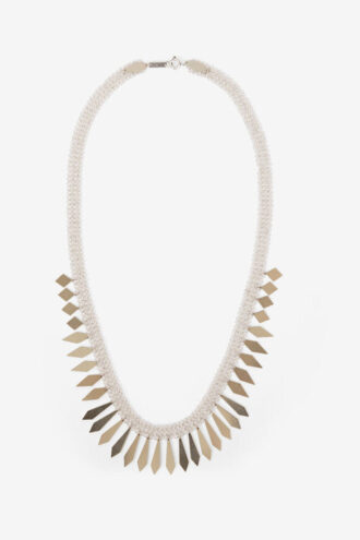 Collier Edwin en laiton argenté