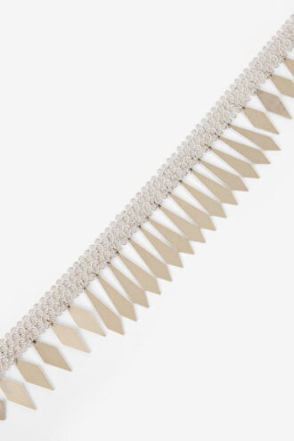 Collier Edwin en laiton argenté
