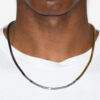 Collier Lenno en pierre naturelle et laiton