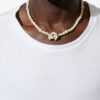 Collier Noah en perles de pierre Collier Noah en perles de pierre