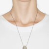 Collier pendentif Shiny Day en laiton argenté