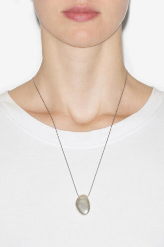 Collier pendentif Shiny Day en laiton argenté