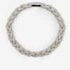 Collier ras-du-cou tressé avec strass Yua
