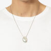 Collier Shiny Day Man en laiton avec chaîne et pierres Collier Shiny Day Man en laiton avec chaîne et pierres