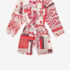 Combinaison-short en voile de coton imprimé Niely Combinaison-short en voile de coton imprimé Niely