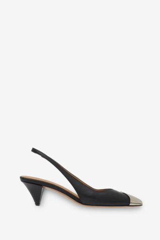 Escarpins en cuir lisse Elina