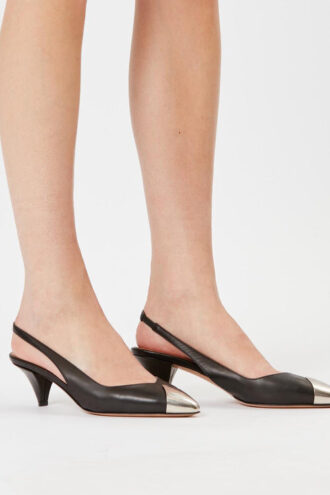 Escarpins en cuir lisse Elina