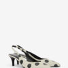 Escarpins à talons en cuir à imprimé pois Paldo