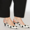 Escarpins à talons en cuir à imprimé pois Paldo