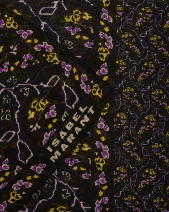 Foulard en coton et soie imprimé Luana