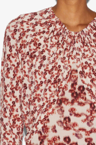 Gaetane Top en jersey imprimé drapé Gaetane Top en jersey imprimé drapé