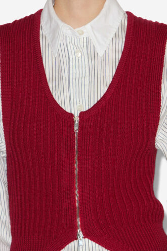 Gilet en maille tubulaire Devima
