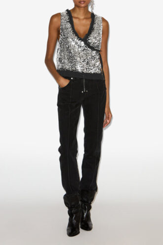 Gilet à paillettes Tahina