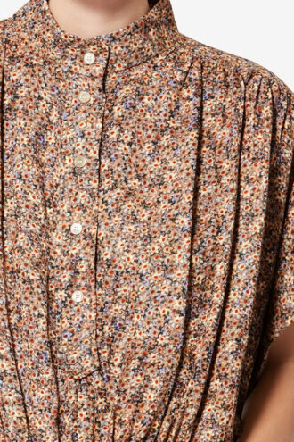 Haut Azalea en jacquard de soie à fleurs Haut Azalea en jacquard de soie à fleurs