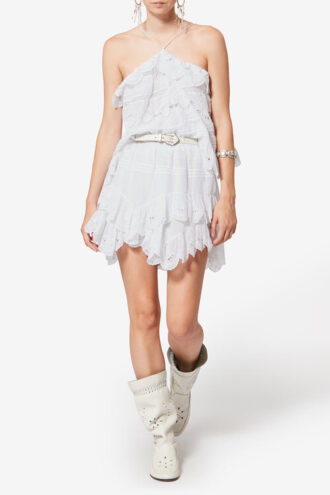 Haut en coton et dentelle florale Prisha