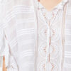 Haut en coton et dentelle florale style caftan Payton Haut en coton et dentelle florale style caftan Payton