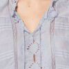 Haut en coton et dentelle florale style caftan Payton Haut en coton et dentelle florale style caftan Payton