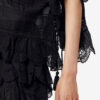 Haut en coton et dentelle florale style caftan Payton Haut en coton et dentelle florale style caftan Payton