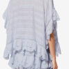 Haut en coton et dentelle florale style caftan Payton Haut en coton et dentelle florale style caftan Payton