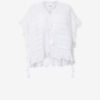 Haut en coton et dentelle florale style caftan Payton Haut en coton et dentelle florale style caftan Payton